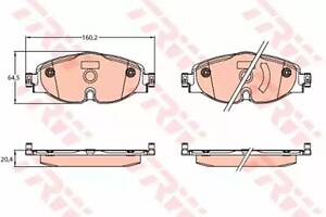 Тормозные колодки (дисковые) на Arteon, Caddy, Golf, Passat B8, Q3, Tiguan, Up