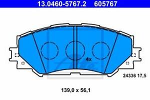 Тормозные колодки (дисковые) на Auris, Corolla, Rav 4, Yaris