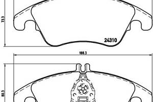 Колодки гальмівні (дискові) на C-Class, CLS-Class, E-Class