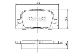 Гальмівні колодки (дискові) на Camry