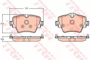 Тормозные колодки (дисковые) на Clubman, Countryman, Seria 1, Seria 2, Seria 5, X1, X2