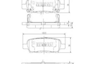 Гальмівні колодки (дискові) на FX, G, Grand Vitara, Juke, Koleos, Leaf, M, Murano, NV200, Q50, Q60, Qashqai, Tiida,. ..