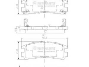 Тормозные колодки (дисковые) на Galant, Sebring