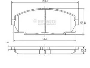 Тормозные колодки (дисковые) на Hiace