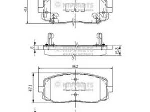 Тормозные колодки (дисковые) на I10, Picanto