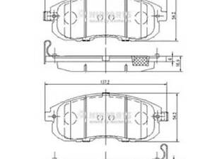 Гальмівні колодки (дискові) на Juke, SX4, Sentra, Teana, Tiida