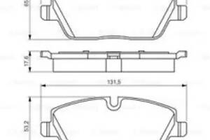 Гальмівні колодки (дискові) на Clubman, Seria 1, Seria 2