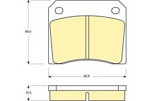 Колодки гальмівні для моделей: AC (ME, 428,428), ASTON MARTIN (DB6,DB6,DBS,LAGONDA,LAGONDA,V8,V8,ZAGATO,ZAGATO,VIRAGE,V