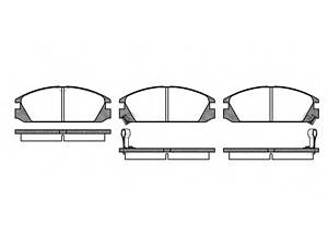 Тормозные колодки для моделей: ACURA (INTEGRA, INTEGRA,INTEGRA), HONDA (ACCORD,CRX,PRELUDE,ACCORD,INTEGRA)