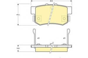 Тормозные колодки для моделей: ACURA (LEGEND), GREAT WALL (HOVER), HAVAL (H6), HONDA (LEGEND,LEGEND,ACCORD,PRELUDE,CIV