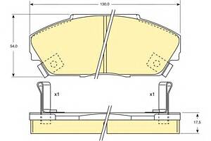 Тормозные колодки для моделей: ACURA (LEGEND), HONDA (ACCORD,ACCORD), ROVER (800,800)