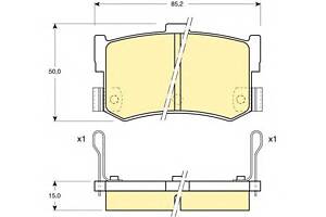 Колодки гальмівні для моделей: ACURA (LEGEND), HONDA (LEGEND), HYUNDAI (SONATA), ROVER (800,800)