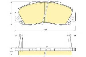 Колодки гальмівні для моделей: ACURA (LEGEND, LEGEND, LEGEND, LEGEND, NSX, INTEGRA), HONDA (NSX, ACCORD, LEGEND, ACCORD, ACCORD