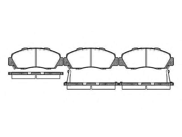 Колодки гальмівні для моделей: ACURA (LEGEND, LEGEND, LEGEND, LEGEND, NSX, NSX), HONDA (ACCORD, LEGEND, NSX, ACCORD, LEGEND, ACC