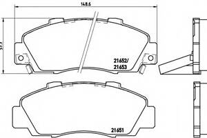 Тормозные колодки для моделей: ACURA (LEGEND, LEGEND,LEGEND,NSX,NSX), HONDA (ACCORD,NSX,ACCORD,LEGEND,ACCORD,ACCORD,CIV