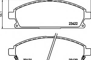 Тормозные колодки для моделей: ACURA (MDX), HONDA (MDX), INFINITI (QX4), NISSAN (PATHFINDER,X-TRAIL,SERENA,QUEST,BASSA