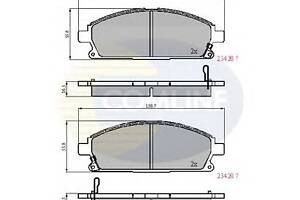 Тормозные колодки для моделей: ACURA (MDX), INFINITI (QX4), NISSAN (PATHFINDER,X-TRAIL,QUEST)