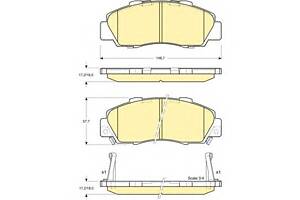 Тормозные колодки для моделей: ACURA (NSX, NSX), HONDA (NSX,NSX,ACCORD,INTEGRA)