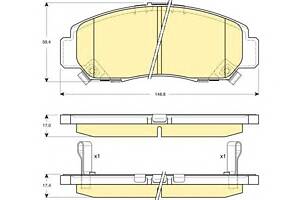 Колодки гальмівні для моделей: ACURA (TL, TSX), HONDA (SHUTTLE, CIVIC, STREAM, CIVIC, ACCORD, FR-V, CIVIC, CIVIC, STEPWAGON, ODY