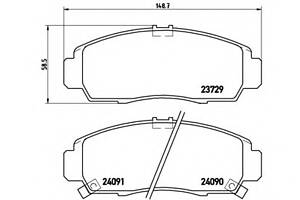 Тормозные колодки для моделей: ACURA (TL, TSX), HONDA (SHUTTLE,CIVIC,STREAM,CIVIC,CIVIC,STEPWAGON,ODYSSEY,STREAM,CROSSR