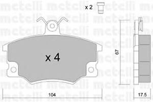 Тормозные колодки для моделей: ALFA ROMEO (145, 155,146), AUTOBIANCHI (Y10), FIAT (REGATA,REGATA,RITMO,ARGENTA,TEMPRA,T