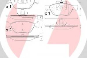 Тормозные колодки для моделей: ALFA ROMEO (145, 155,146,156,166,156,147), FIAT (BRAVO,MAREA,MAREA,COUPE,MULTIPLA), LANC