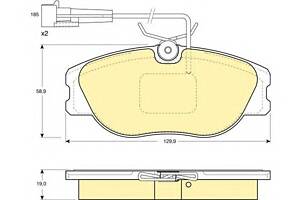 Тормозные колодки для моделей: ALFA ROMEO (155, GTV,SPIDER), AUDI (A6), FIAT (CROMA,COUPE), LANCIA (KAPPA,DEDRA,DELTA,D