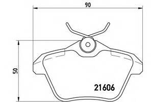 Колодки гальмівні для моделей: ALFA ROMEO (164,156,166,156), LANCIA (KAPPA,KAPPA,KAPPA)
