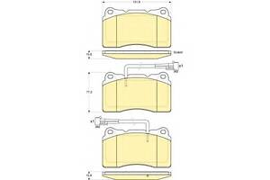 Тормозные колодки для моделей: ALFA ROMEO (166, 147,GT)