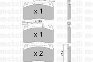 Тормозные колодки для моделей: ALFA ROMEO (166, 159,BRERA,159,SPIDER), LANCIA (KAPPA,KAPPA,KAPPA,DELTA)