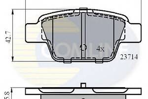 Колодки гальмівні для моделей: ALFA ROMEO (MITO), CHRYSLER (DELTA), FIAT (MULTIPLA, STILO, STILO, BRAVO, BRAVO), LANCIA (D