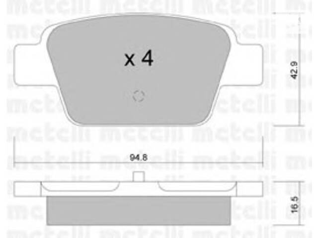 Колодки гальмівні для моделей: ALFA ROMEO (MITO), FIAT (MULTIPLA, STILO, STILO, BRAVO), LANCIA (DELTA)