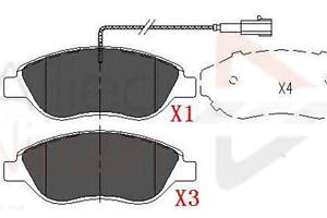 Колодки гальмівні для моделей: ALFA ROMEO (MITO), FIAT (STILO, BRAVO), LANCIA (DELTA)