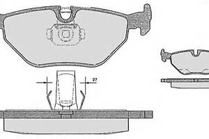 Гальмівні колодки для моделей: ALPINA (B10, B10), BMW (5-Series, 5-Series)