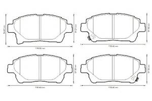 Колодки гальмівні для моделей: ASTON MARTIN (CYGNET), TOYOTA (IQ)