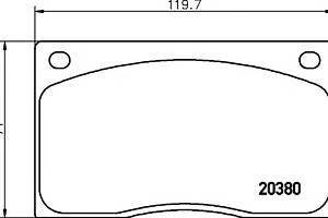 Колодки гальмівні для моделей: ASTON MARTIN (DB7, DB7), RENAULT (MASTER, MASTER, MASTER)