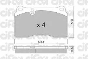 Колодки гальмівні для моделей: ASTON MARTIN (DB9, DB9), AUDI (A3, TT, TT), VOLKSWAGEN (TOUAREG, TOUAREG)