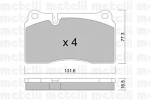 Колодки гальмівні для моделей: ASTON MARTIN (DB9, DB9), AUDI (A3, TT, TT), VOLKSWAGEN (TOUAREG, TOUAREG)