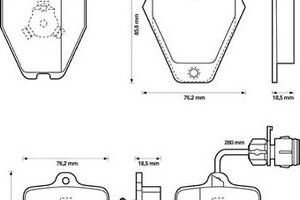 Тормозные колодки для моделей: AUDI (100, 100,A4,A6,A8,A6,A6,A6,A4)