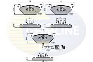 Гальмівні колодки для моделей: AUDI (A3, A2, A3, A3, A3), SEAT (TOLEDO, LEON, IBIZA, ALTEA, TOLEDO, LEON, ALTEA,