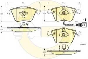 Колодки гальмівні для моделей: AUDI (A3, A3), SEAT (LEON), SKODA (SUPERB, SUPERB), VOLKSWAGEN (GOLF, GOLF, PASSAT, PASSAT, E