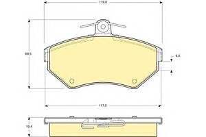 Колодки гальмівні для моделей: AUDI (A4, A4), VOLKSWAGEN (PASSAT, PASSAT)