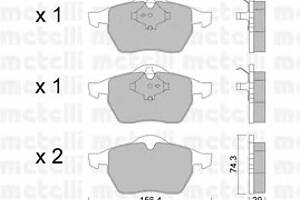 Колодки гальмівні для моделей: AUDI (A4, A4), VOLKSWAGEN (PASSAT, PASSAT)