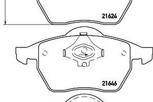 Колодки гальмівні для моделей: AUDI (A4, A4), VOLKSWAGEN (PASSAT, PASSAT)