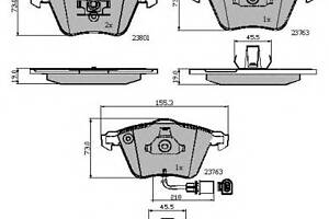 Тормозные колодки для моделей: AUDI (A4, A4,A3,A6,A3,A4,A4,A6,TT,A6,TT), VOLKSWAGEN (SCIROCCO,GOLF)