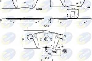 Тормозные колодки для моделей: AUDI (A4, A4,A3,A6,A3,A4,A4,A6,TT,A6,TT,TT), SEAT (LEON), SKODA (OCTAVIA,OCTAVIA), VOLKS