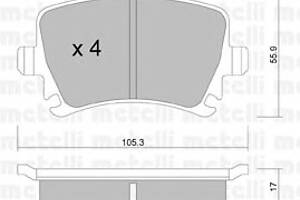 Гальмівні колодки для моделей: AUDI (A4, A4, A8, A3, A6, A3, A4, A4, A6, TT, A6, TT, A3), SEAT (ALTEA, TOLEDO, LEON, ALTEA, EXEO, EXEO)