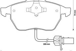 Колодки гальмівні для моделей: AUDI (A4, A6, A6, A4, A4, A4, A4, A6, A4, A6), SEAT (EXEO, EXEO), SKODA (SUPERB), VOLKSWAGEN (PAS)