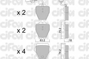 Тормозные колодки для моделей: AUDI (A4, A6,A6,ALLROAD), VOLKSWAGEN (PHAETON)