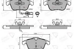 Гальмівні колодки для моделей: AUDI (A5, A4, A4, A5, A4, A5)